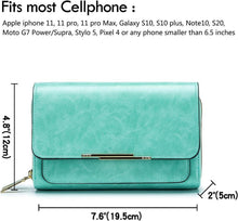 Kleine Damen Handy Umhängetasche PU Leder Crossbody