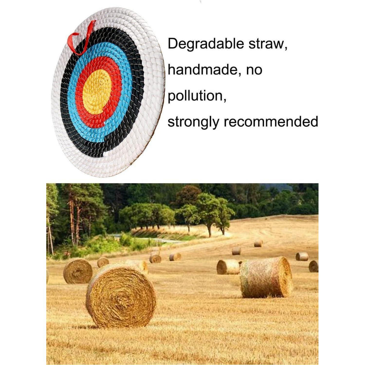 Strohbogenziel 50cm handgefertigt für Kinder und Erwachsene