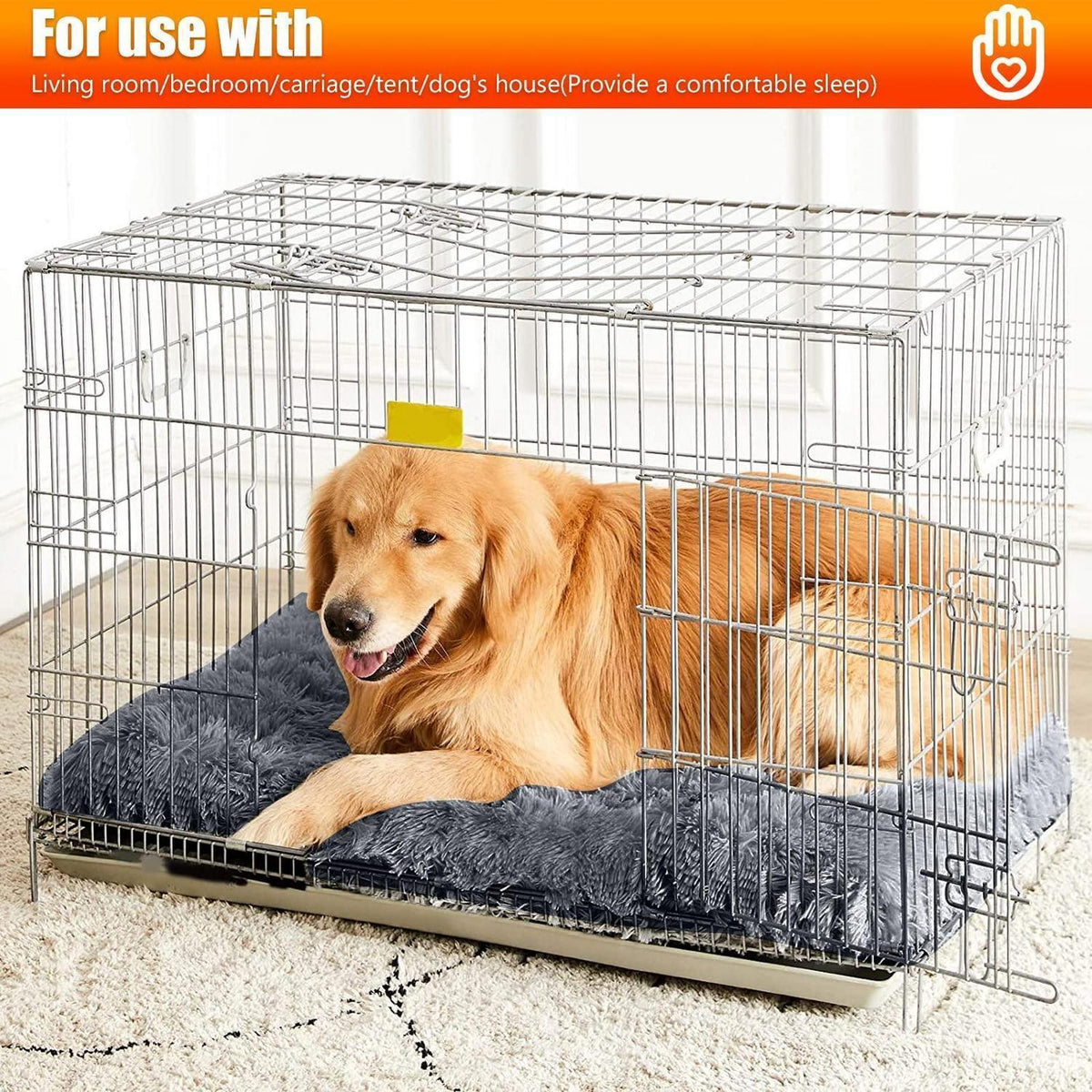 Orthopädisches Hundebett mit Memory Foam & rutschfester Unterseite 2XL Dunkelgrau