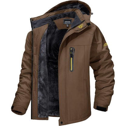 Herren Fleecejacke Winter Warm Gefüttert Winddicht Wasserdicht