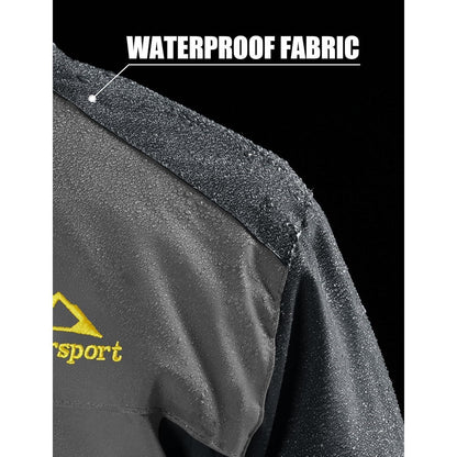 Herren Fleecejacke Winter Warm Gefüttert Winddicht Wasserdicht Jacke Grau L
