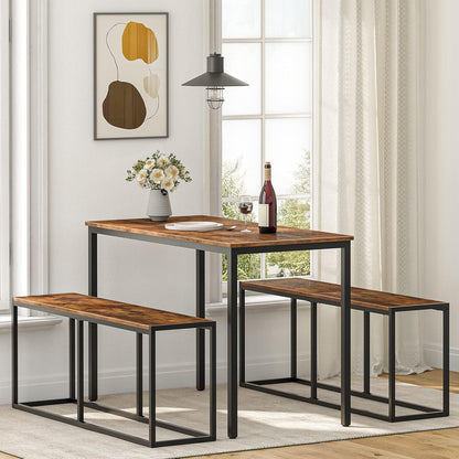 HOOBRO Sitzbank Esszimmer Industrial Design Metallrahmen