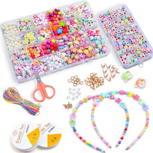 Kinder Perlen Armbänder DIY Schmuck Bastelset Mädchen Kreativ 24