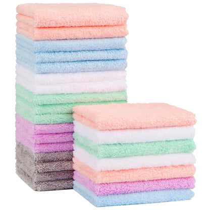 Baby Waschlappen Mikrofaser Korallenfleece 24er Set superweich
