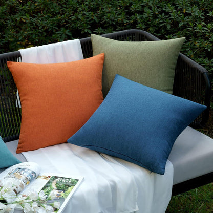Wasserdichter Outdoor Kissenbezug 2er Set Navy Blau 45x45 cm