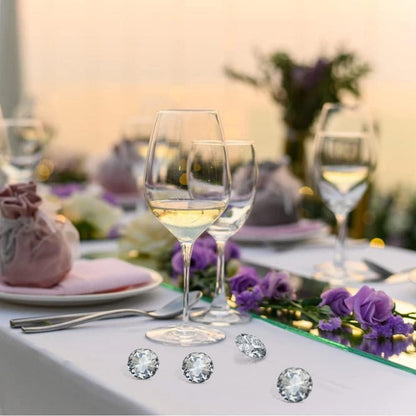 Kristall Glas Diamanten 40mm Hochzeit Party Deko 8er Set