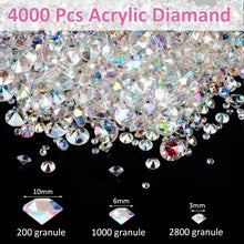 Transparente Acryl Diamanten Deko 4000 Stück Hochzeit