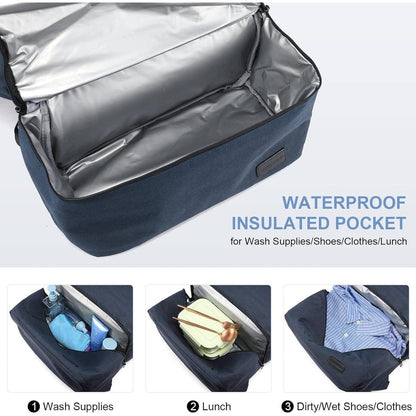 Rolltop Rucksack 17 Zoll Laptoprucksack Wasserdicht mit