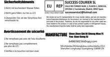 OWOZOI Wärmflasche Lang mit Kängurutaschen und Gürtel 2