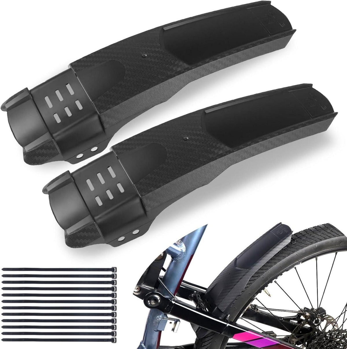 Fahrrad Schutzblech Set Universal MTB Rennrad Vorne Hinten 20-29 Zoll