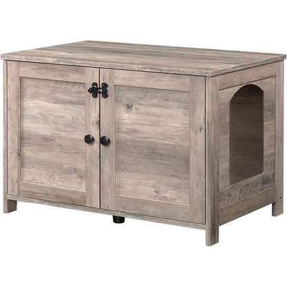 HOOBRO Katzenschrank Greige 80x50,5x54 cm
