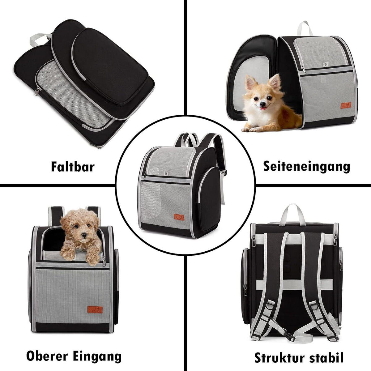 ZFSOCK Hunderucksack Katzenrucksack - Faltbar Atmungsaktiv