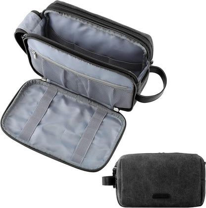 Kulturtasche mit Doppelter Reißverschlussöffnung, Großer Stauraum