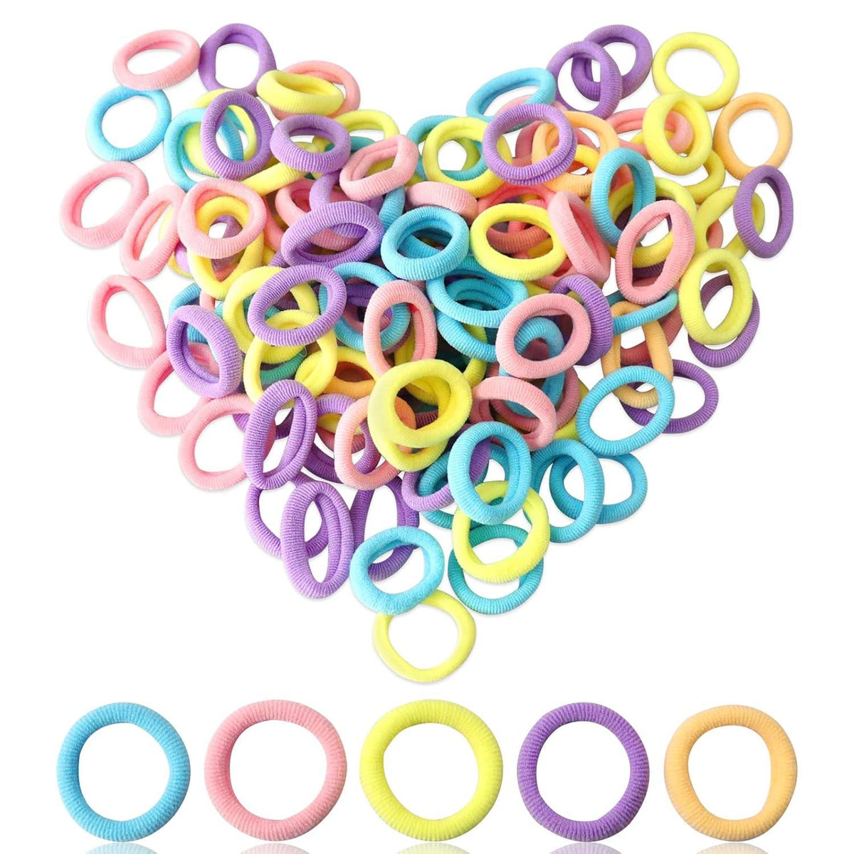 120er Pack Haargummis Mädchen Baby Zopfgummis Klein Elastische