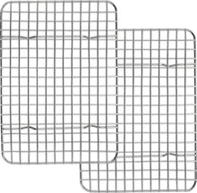 Edelstahl Kuchengitter Set Rechteckiges Abkühlgitter 29.8x22.8cm