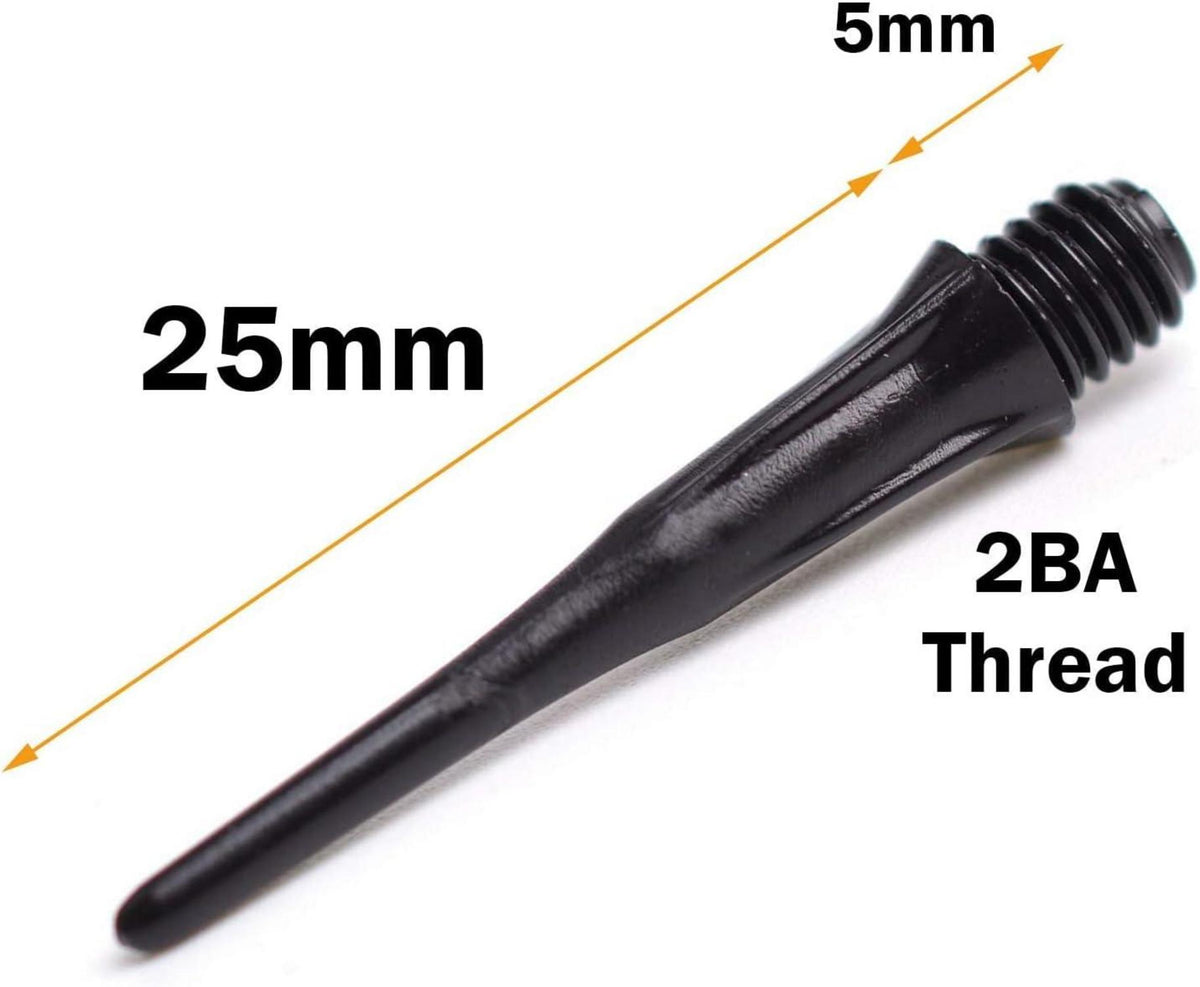 Dartspitzen 2BA Schwarz Softdarts Ersatzspitzen 1000 Stück