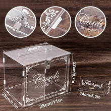 Hochzeit Kartenbox Acryl Vintage Geld Briefbox mit Schloss