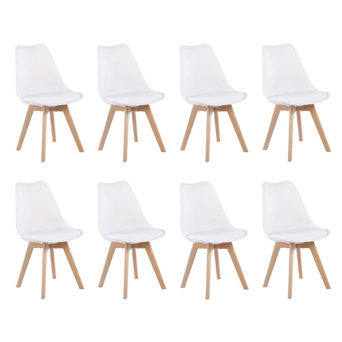 8 Esszimmerstühle Retro Design, Bugholzbeine Sitz in Lederoptik