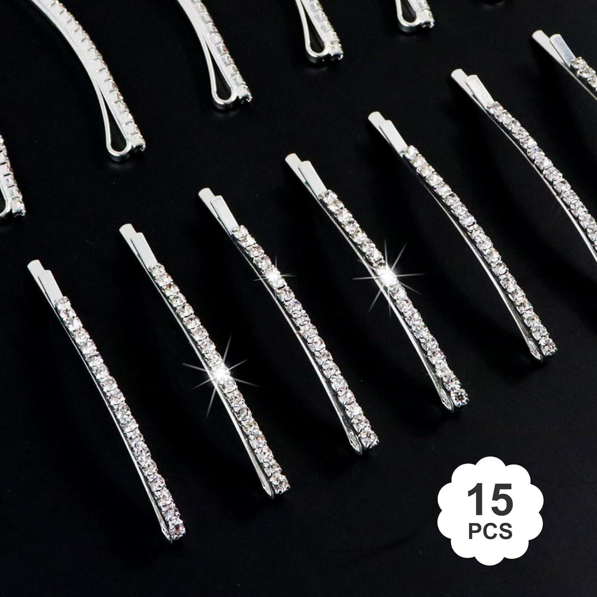 Kristall Haarnadeln Strass Bobby Pin Metall Haarschmuck Mädchen Damen Hochzeit