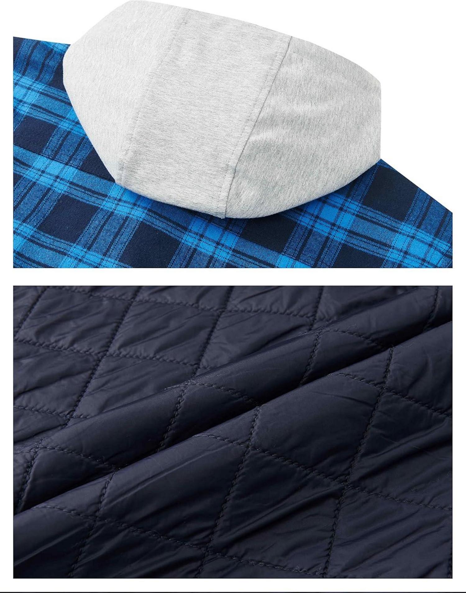 Herren Kariertes Hemdjacke Winter Thermohemd Gefüttert Holzfällerhemd