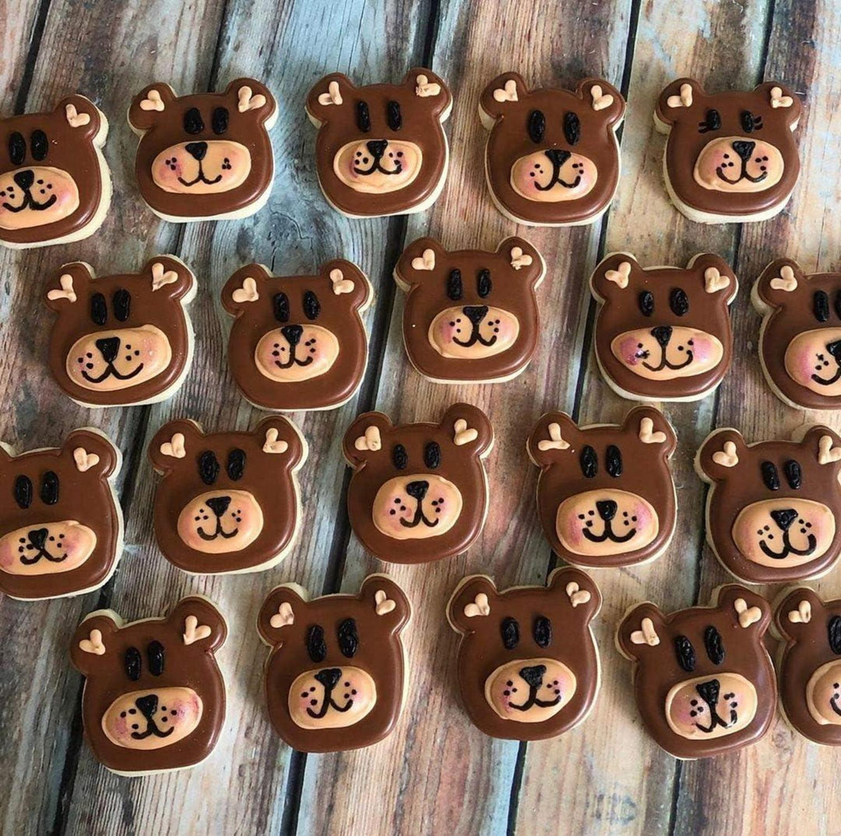 3-teiliges Teddybär Ausstecher Set aus Edelstahl für Kekse und Fondant