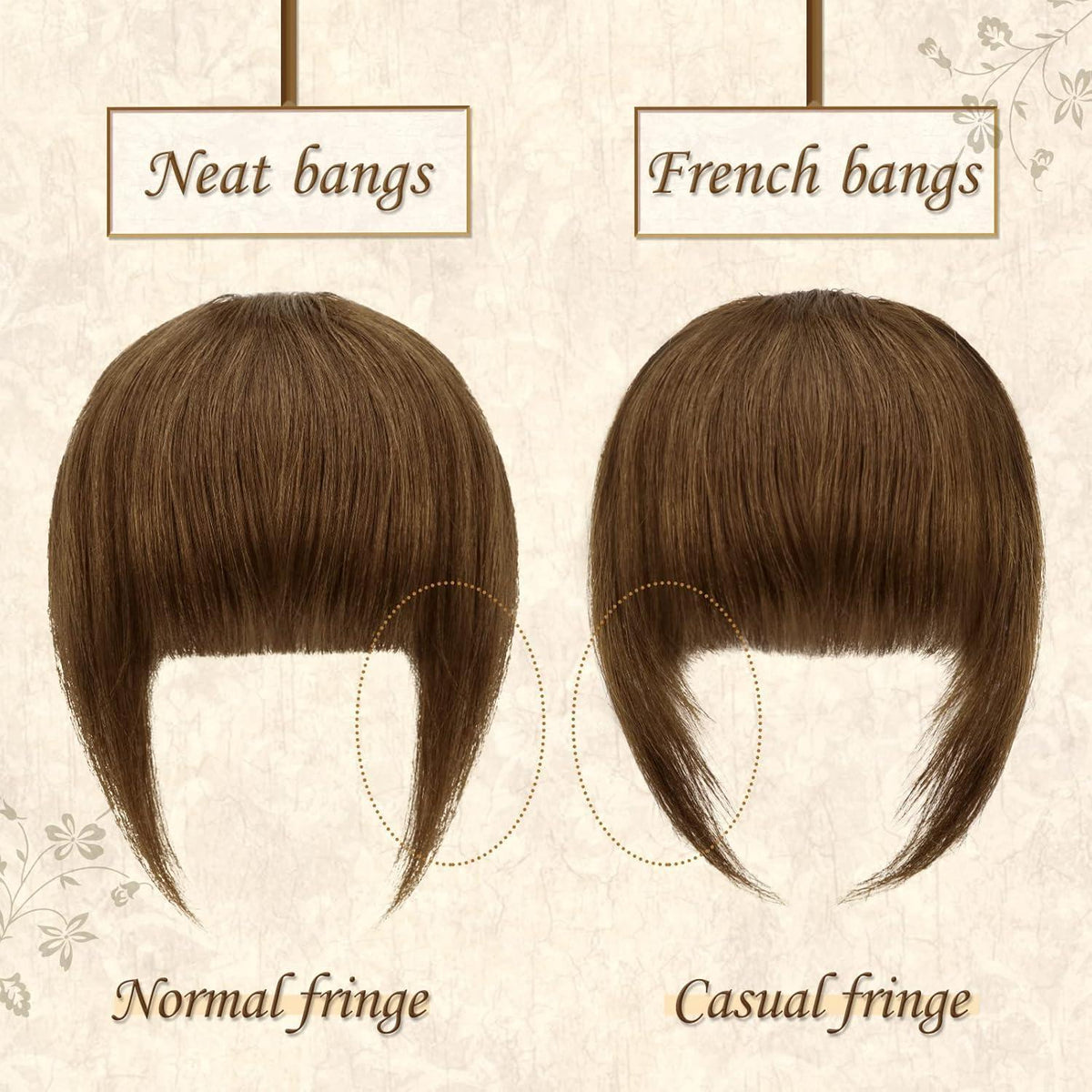 Remy Echthaar Pony Clip-In – Französisch, Wispy & Natürliche Farben