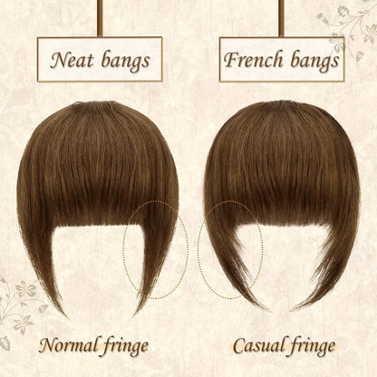 Remy Echthaar Pony Clip-In – Französisch, Wispy & Natürliche Farbe