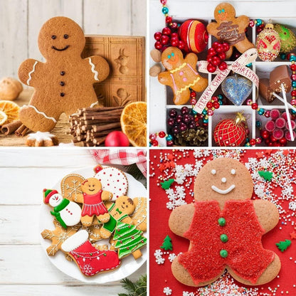 Lebkuchenmann Ausstecher Set 6-teilig Edelstahl Weihnachtsformen