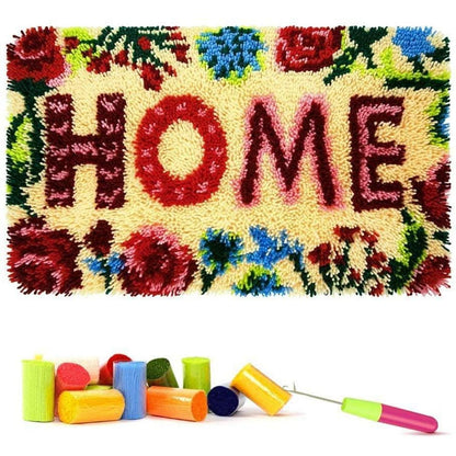 Knüpf-Set Teppich Handarbeit – DIY Bastelset für Zuhause