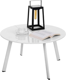 Beistelltisch Metall Garten Rund Sofatisch Kaffeetisch Verstellbare