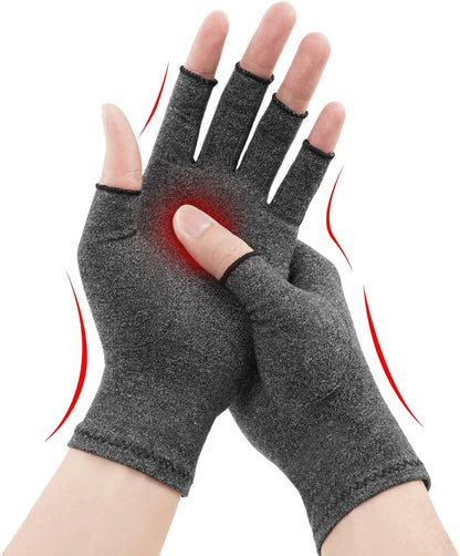 ACWOO Arthritis Handschuhe Kompressionshandschuhe Schmerzlinderung Arthrose Grau M