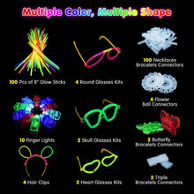 Segotendy 246PCS Knicklichter Party Set mit Leuchtstäben