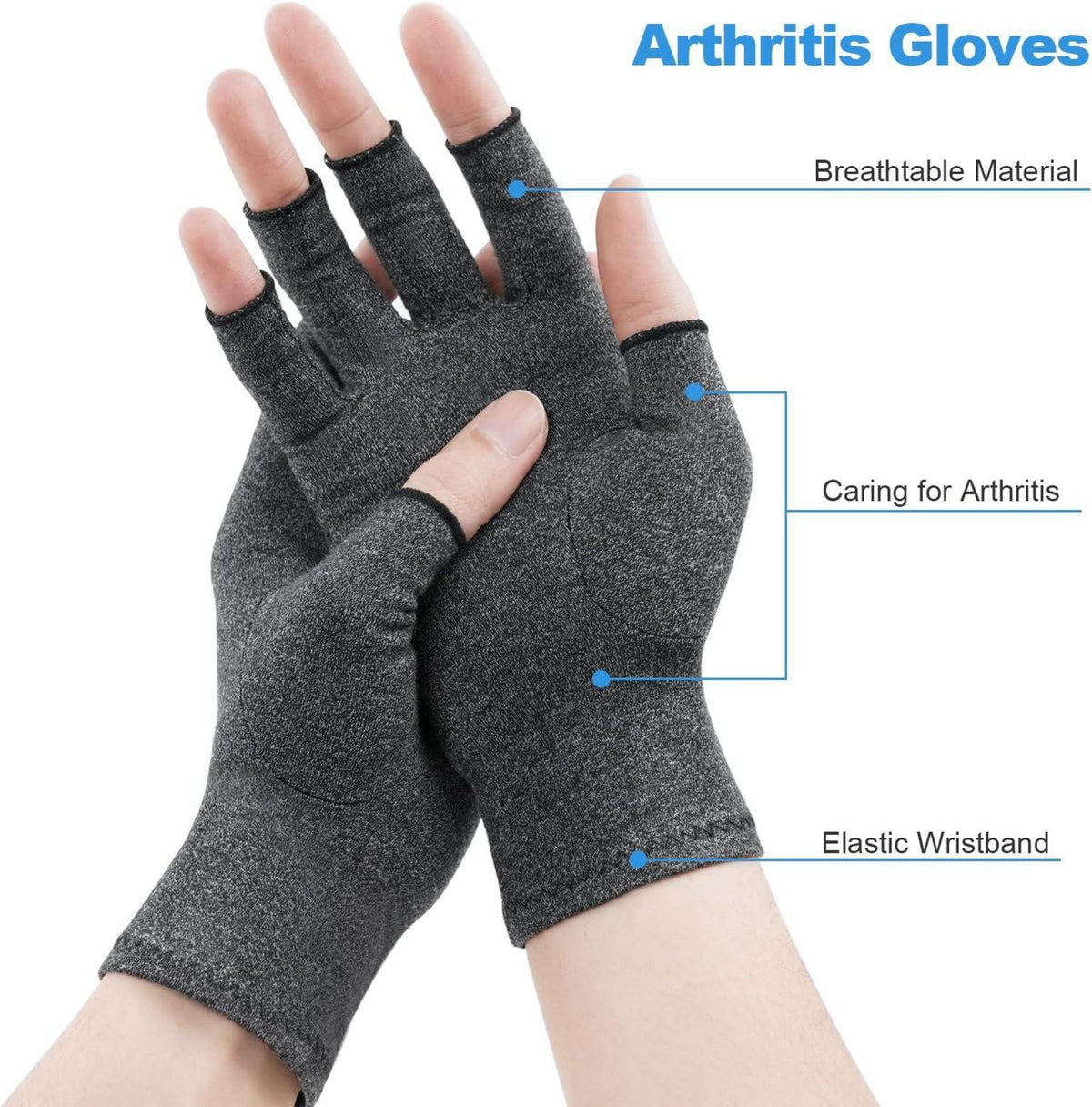 Arthritis Kompressionshandschuhe für Schmerzlinderung & Wärme