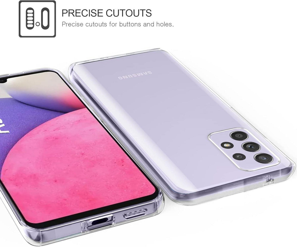 Samsung Galaxy A53 5G Hülle 360 Grad Silikon Crystal Full Schutz 2in1