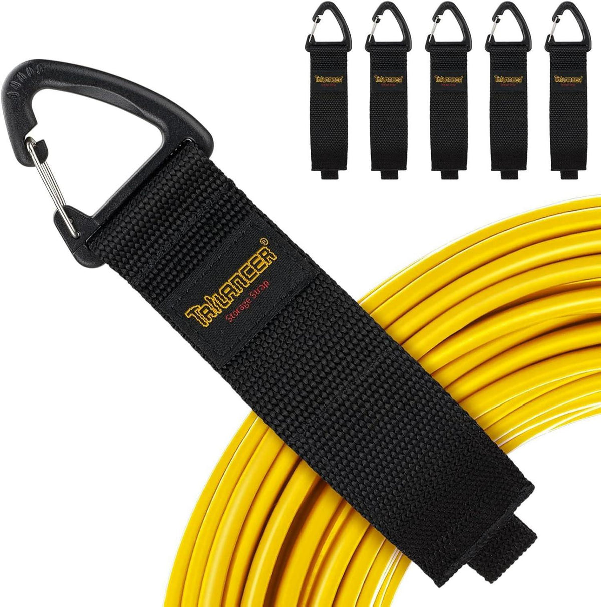 6er Pack Klettband Verlängerungskabel Organizer mit Dreieckschnalle