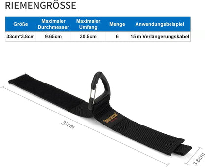 Verlängerungskabel Organizer Klettbänder Aufhänger 6er Pack