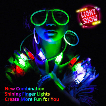 Halloween Knicklichter Party Set mit 20 Fingerlampen