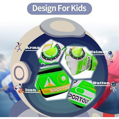 Torwarthandschuhe Kinder & Jugendliche, Astronaut-Green, Größe 6
