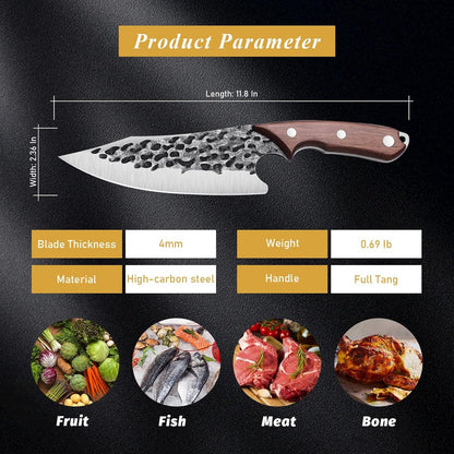 Japanisches DRAGON RIOT Kochmesser Profi Wikinger Outdoor BBQ Scharf Scheide
