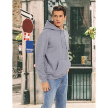 Gefütterter Kapuzenpullover Herren – Warm & Bequem in Hellgrau