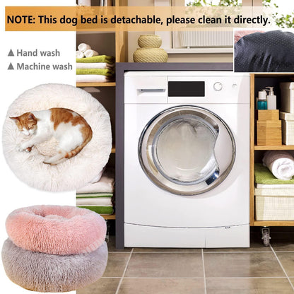 Rundes Hundebett Flauschig Donut – Bequemes Hundesofa 5XL