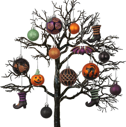 Halloween Kugeln Set für bruchsichere Dekoration, 40 Stück