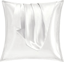 Satin Kissenbezug 80x80 2er Set Weich Silk Seidenkissenbezug Curly