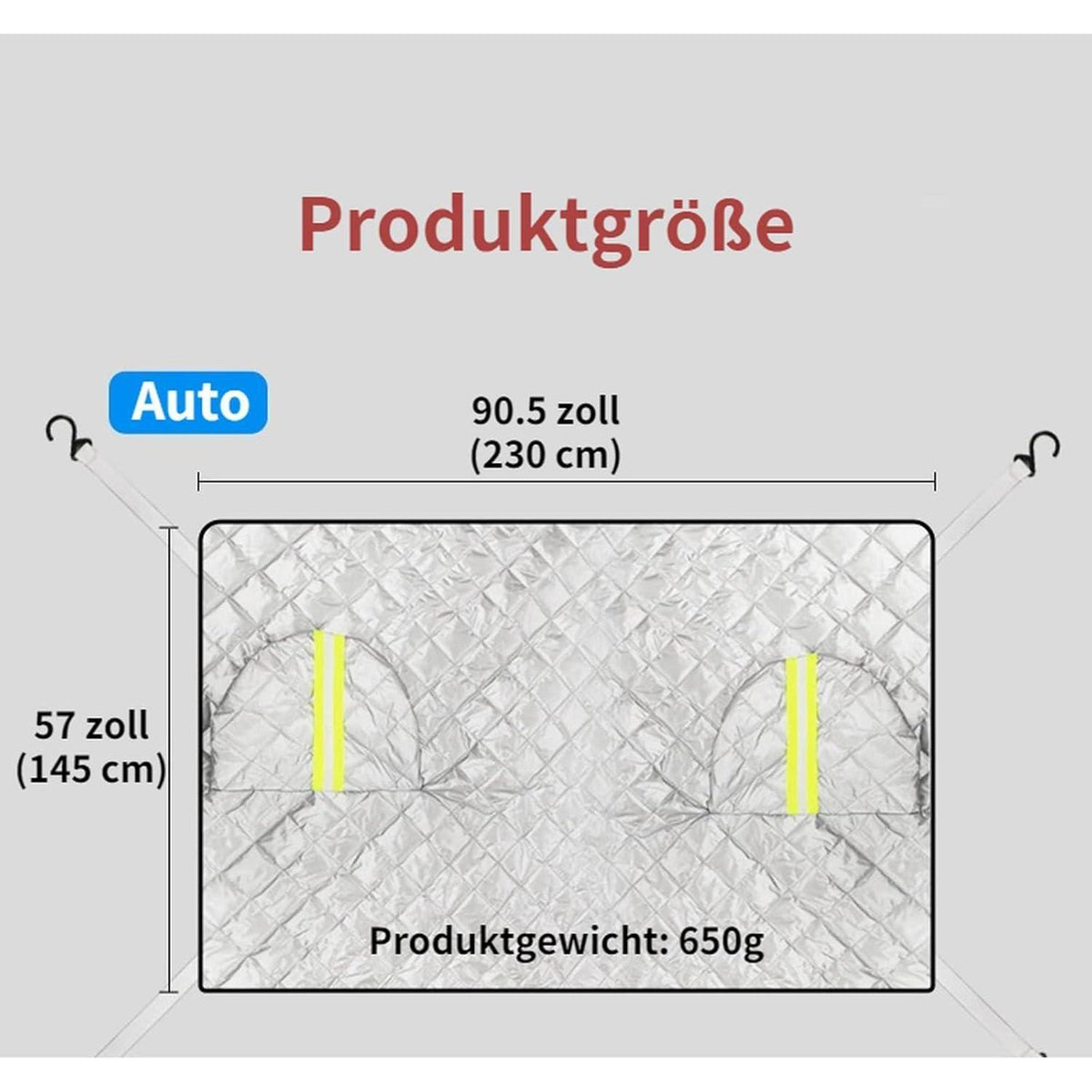 Auto Frostschutz Abdeckung Winter für Frontscheibe 145x230cm
