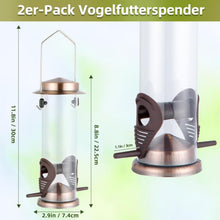 MIXXIDEA Edelstahl Futterspender für Wildvögel 2 Stück
