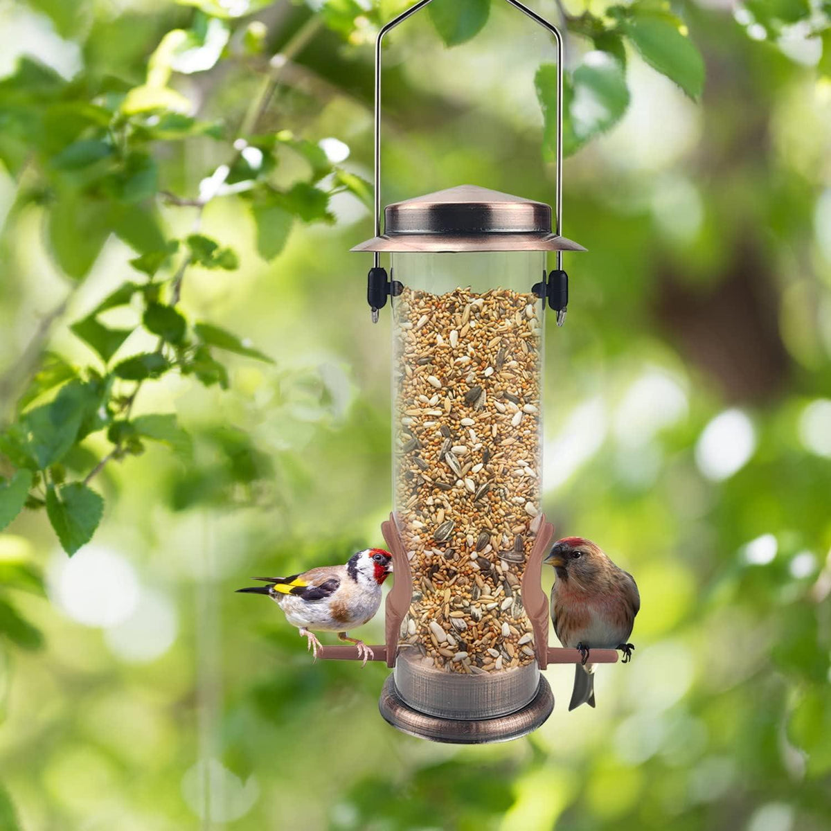 Vogelfutterspender Edelstahl Aufhängen Garten