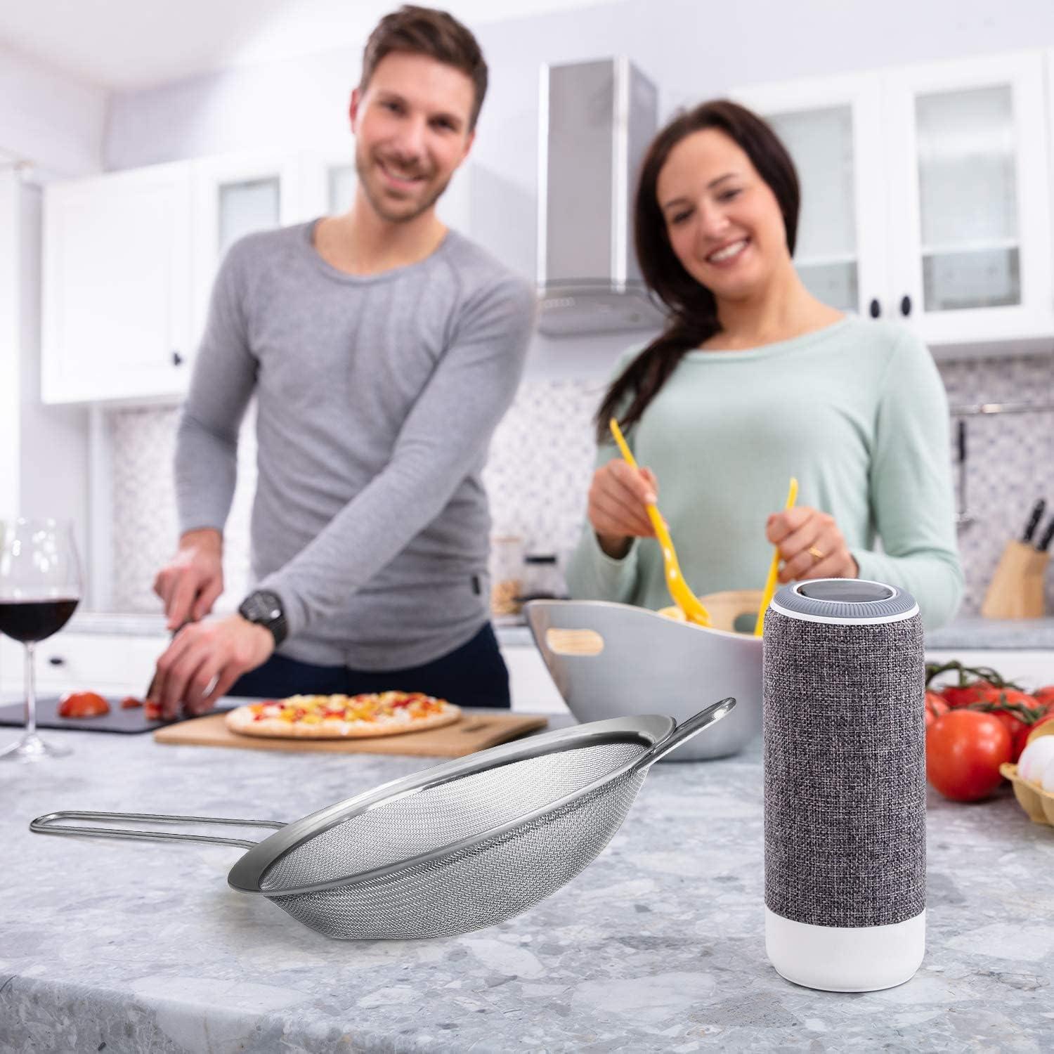 Walfos Feinmaschsieb Edelstahl Griff Sieb Abseihen Gemüse Pasta Tee 20cm