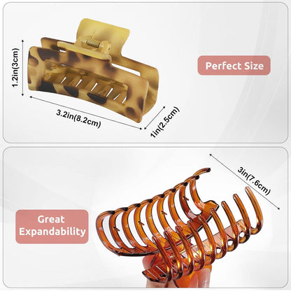 Haarklammer Set 8 Stück für Haarstyling, Rutschfeste Jaw Clips