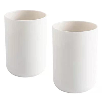 2x Zahnbürstenhalter Weiß - Badezimmer Organizer