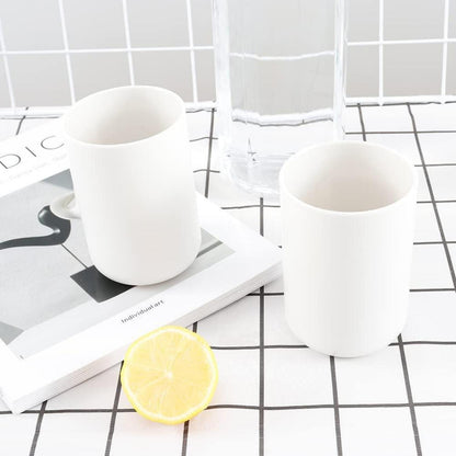 2x Zahnbürstenhalter Weiß - Badezimmer Organizer